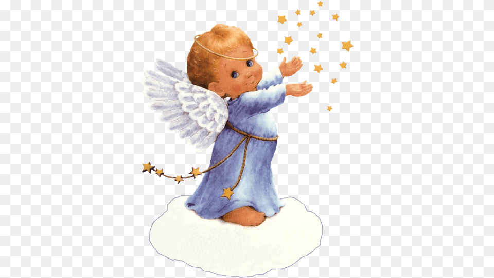 Imagen De Un Angelito Para Navidad Imagenes De Angeles En Caricatura, Baby, Person, Toy Free Transparent Png