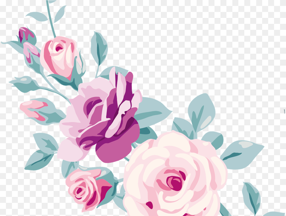 Imagen Floral Em Para Baixar Digital Art Floral Decorative Corners, Plant, Pattern, Rose, Graphics Png