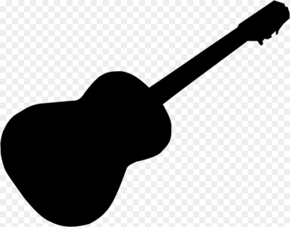 Imagen Gratis En Pixabay Silueta De Una Guitarra, Guitar, Musical Instrument, Electrical Device, Microphone Free Transparent Png