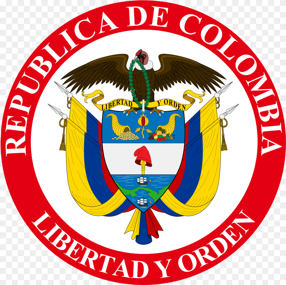 Imagenes De Colombia Logo Colombia Es Una Republica, Emblem, Symbol, Animal, Bird Png Image