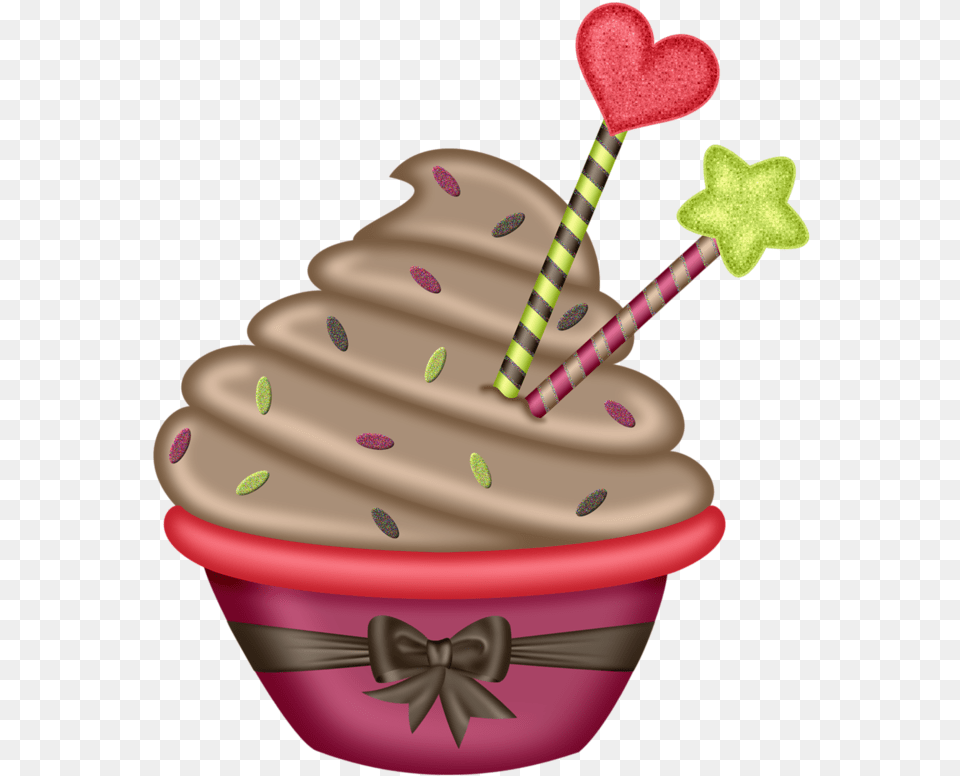 Imagenes De Cupcakes Animados, Birthday Cake, Cake, Cream, Dessert Free Png Download