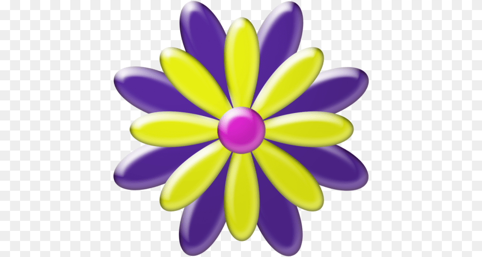 Imagenes De Flores Animadas De Colores, Daisy, Flower, Plant, Purple Png