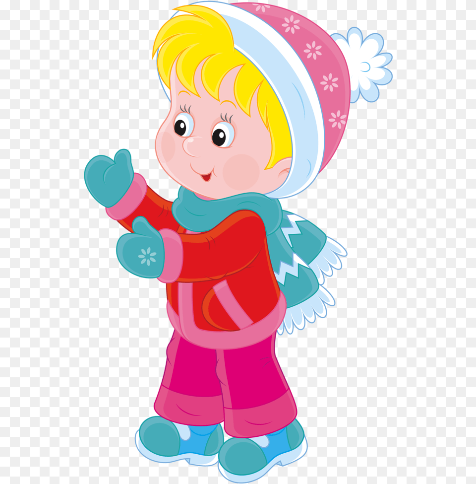 Imagenes De Personas Animadas En Invierno Winter Kid Cartoon, Baby, Person, Face, Head Free Transparent Png