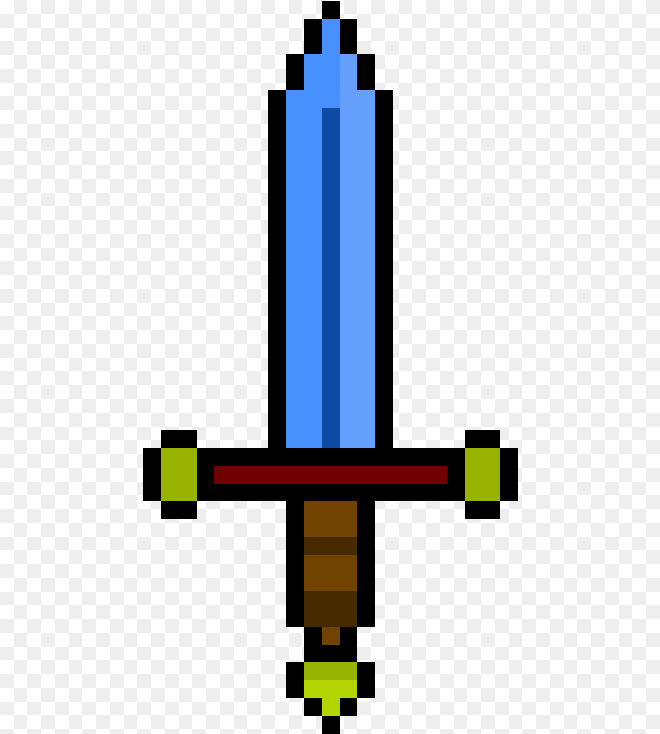 Imagenes De Pixel De Unicornio, Sword, Weapon, Cross, Symbol Png Image