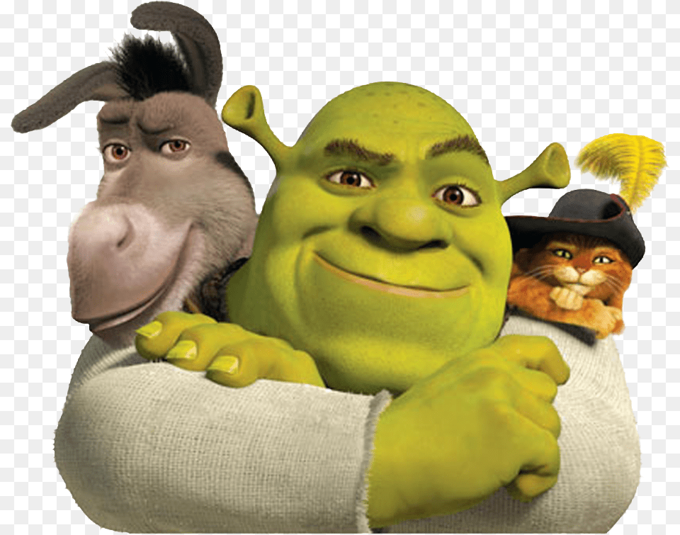 Imagenes Shrek Jpg Shrek Donkey And Puss In Boots, Glove, Clothing, Baby, Person Free Transparent Png