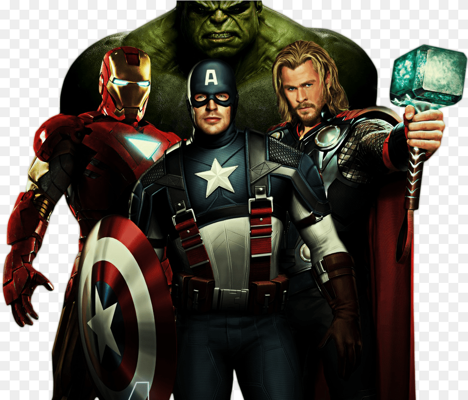 Imagens Para Montagens Digitais Hulk Ironman Thor Captain America, Person, Clothing, Costume, Adult Png Image
