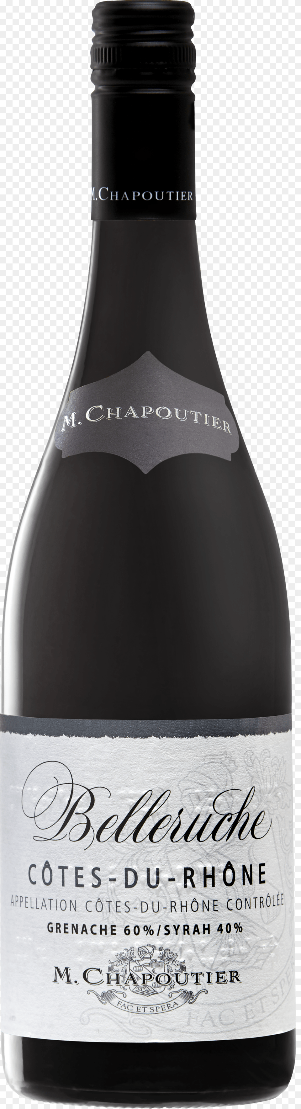 Imagepng M Chapoutier Belleruche Ctes Du Rhne, Alcohol, Beverage, Liquor, Red Wine Free Png Download