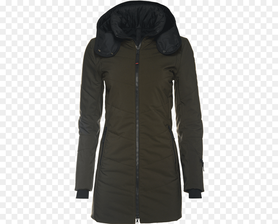 Imagery Parka Capuche Noir Geographical Norway, Clothing, Coat, Jacket, Long Sleeve Png Image