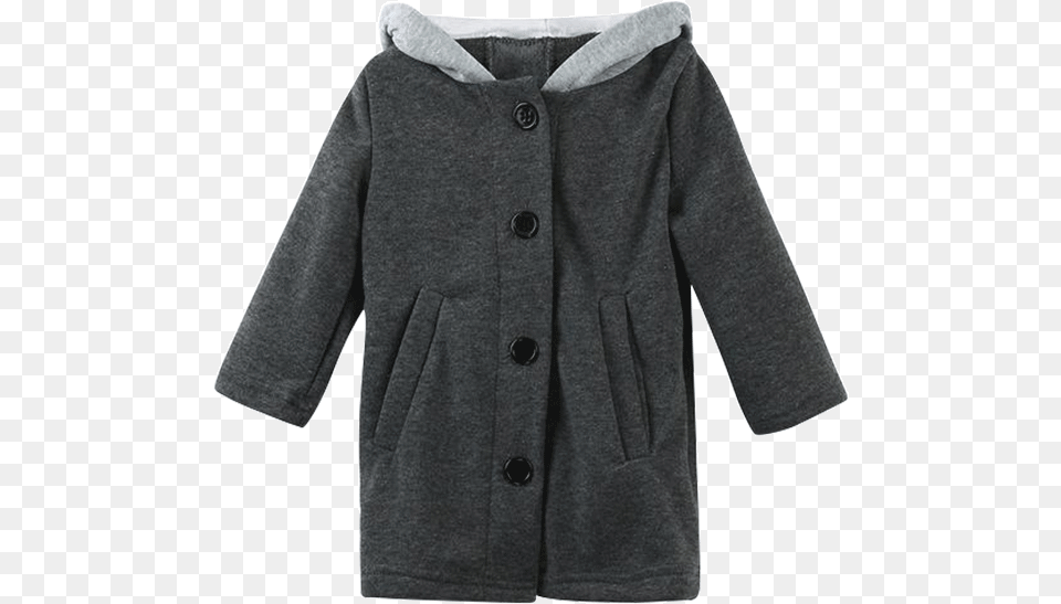 Images 1 2 Cute Baby Kid Girl Autumn Winter Hooded Coat Rabbit, Clothing, Jacket, Knitwear, Sweater Png