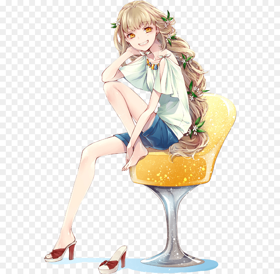 Images About Anime On We Heart It Anime Girl, Adult, Shoe, Publication, Person Free Transparent Png