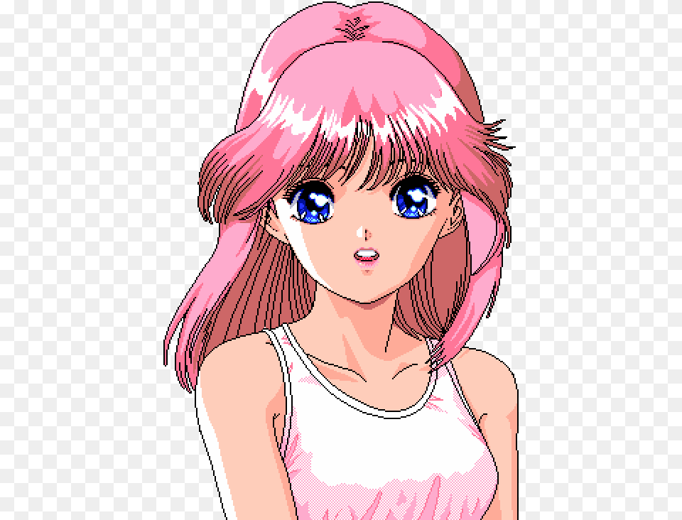 Images About Animemanga 8 Bit Anime Girl, Adult, Book, Comics, Female Free Png