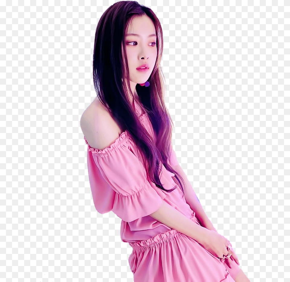 Images About Blackpink On We Heart It Rose Blackpink Dress Pink, Adult, Purple, Portrait, Photography Free Png