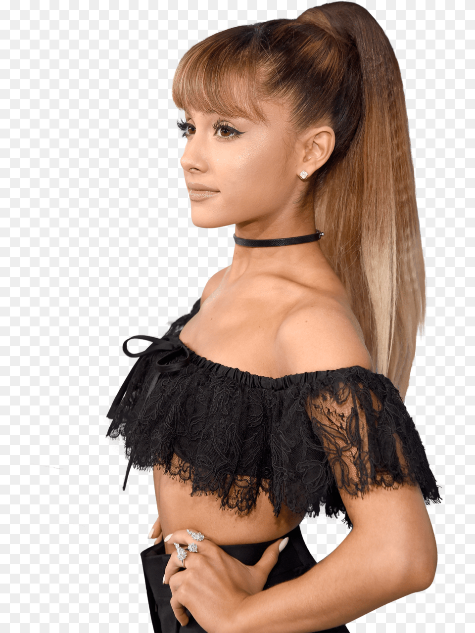 Images About Girls On We Heart It Crimped Hair Ariana Grande, Adult, Person, Hand, Woman Free Png
