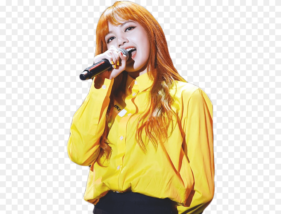 Images About Kpop Lisa Wearing Yellow, Solo Performance, Person, Performer, Adult Free Png Download