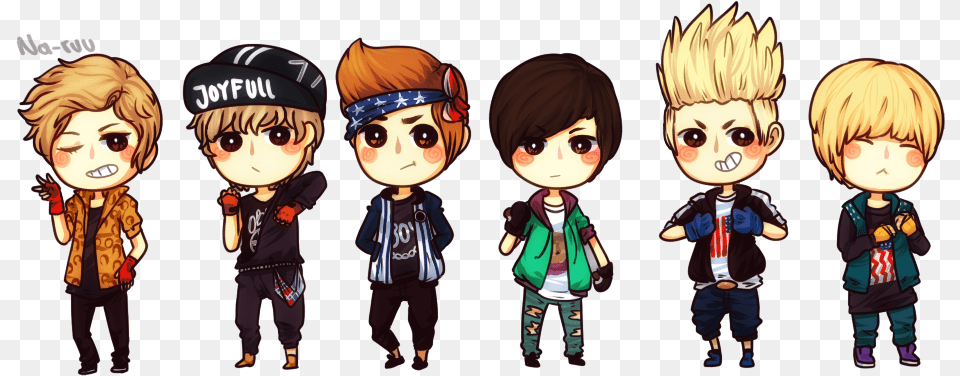 Images About Lc9 On We Heart It Block B Chibi, Publication, Book, Comics, Boy Png Image