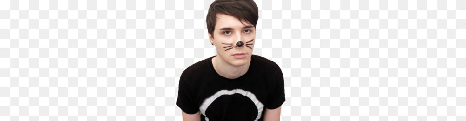 Images About Phan On We Heart It See More About Dan, Clothing, T-shirt, Face, Head Png Image