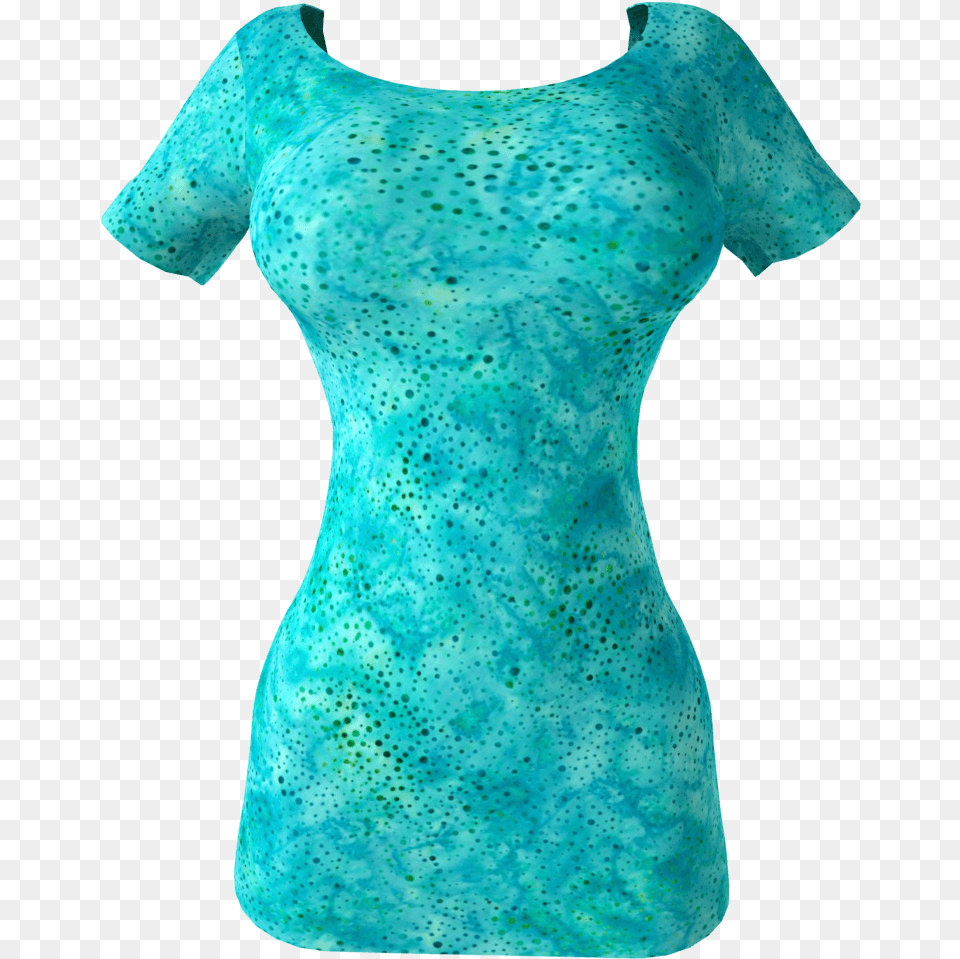 Images Batik Dots And Paint Splashes P2 03 12 Images Textile, Blouse, Clothing, Turquoise, Person Png Image