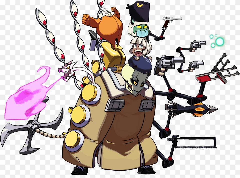 Images Fan Art Big Band Skullgirls, Publication, Book, Comics, Person Free Png Download