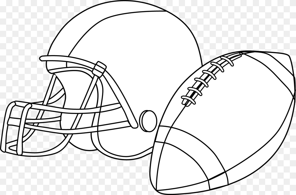 Images Football Clipartsco Football And Helmet Clipart, American Football, Sport, Playing American Football, Person Free Png