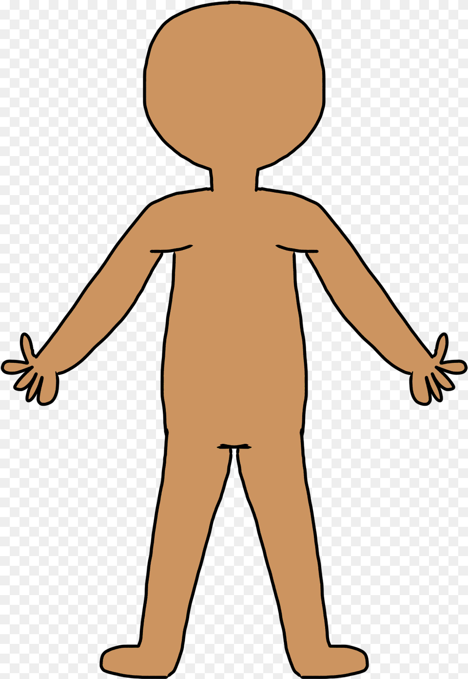 Images For Body Parts Clipart For Kids Boy No Clothes Clipart, Baby, Person, Alien, Body Part Png Image