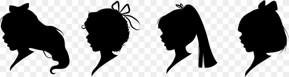 Images For Gt Wonder Woman Face Silhouette Silhouette Face Woman Silhouette Transparent, Gray Png