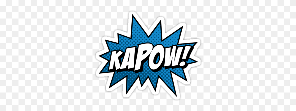 Images Kapow, Sticker, Logo, Dynamite, Weapon Free Png