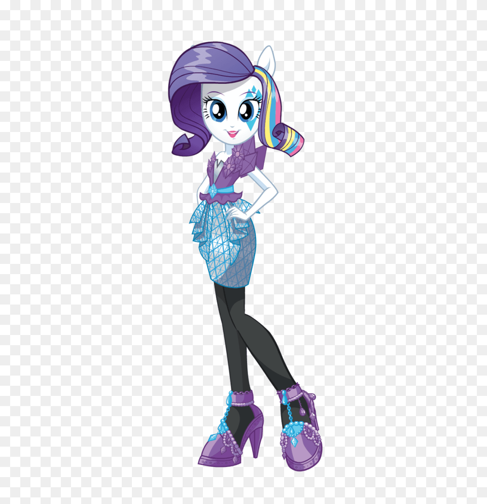Images Mlp Rainbow Rocks Rarity New Look, Book, Publication, Comics, Child Free Png