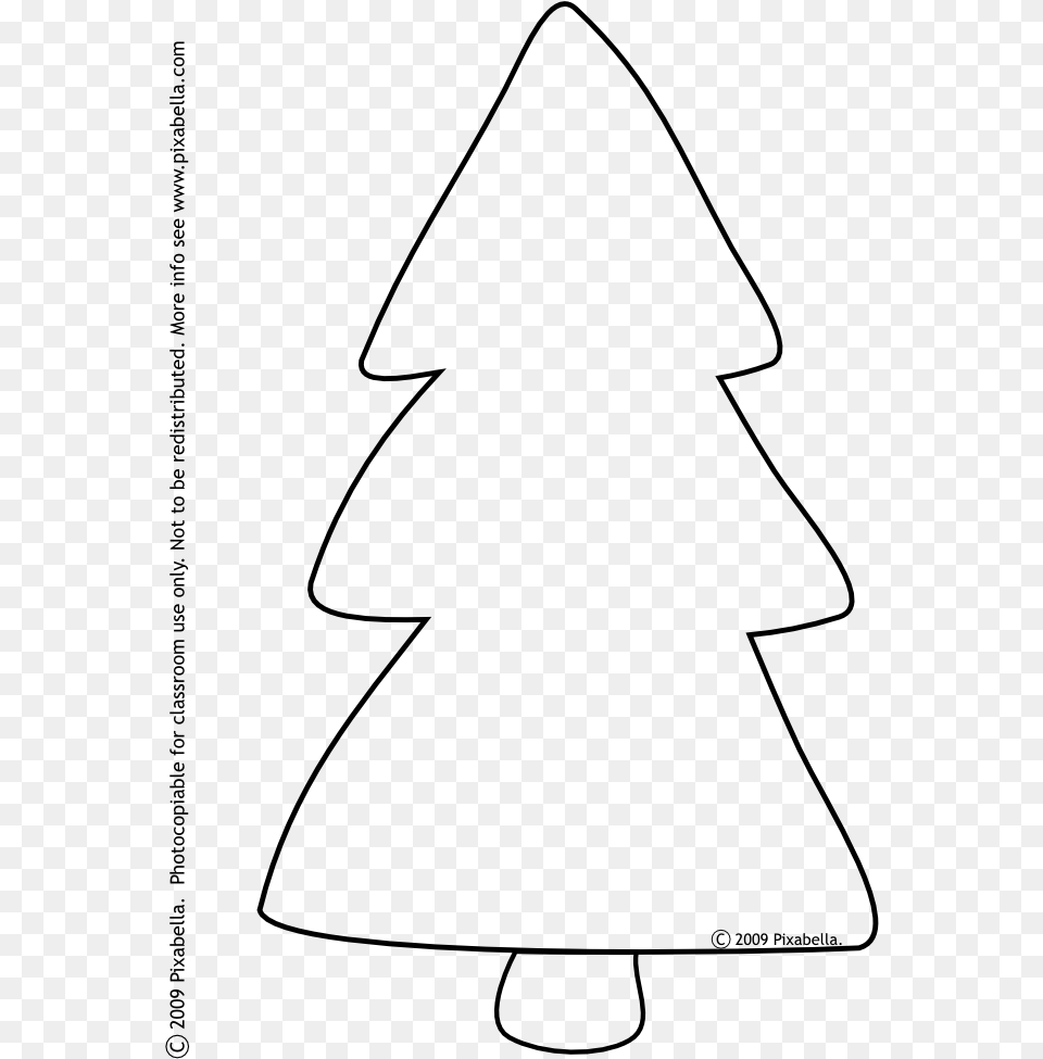 Images Of Black And White Christmas Tree Template Tree Clip Art Shapes, Gray Png Image