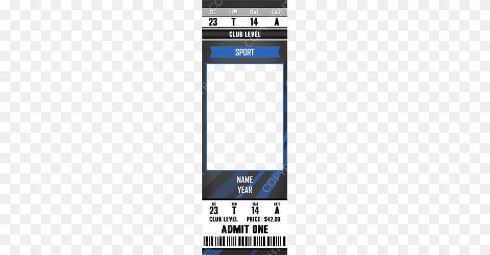 Images Of Blank Football Ticket Template, Paper, Text, Computer Hardware, Electronics Free Transparent Png