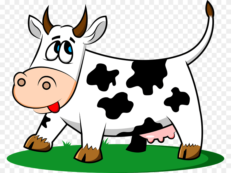 Images Of Cows Cow On Grass Clipart, Animal, Cattle, Dairy Cow, Livestock Free Transparent Png