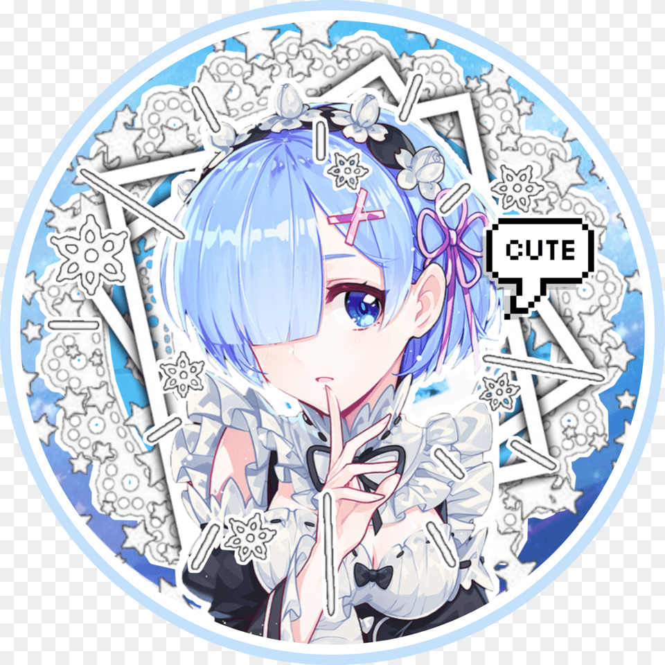 Images Of Cute Aesthetic Anime Icons Icon Anime Blue Aesthetic, Book, Comics, Publication, Baby Png Image