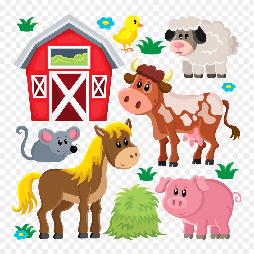 Images Of Farm Animal Clip Art Off Premium Animals Vectors, Bear, Mammal, Wildlife, Bird Free Png