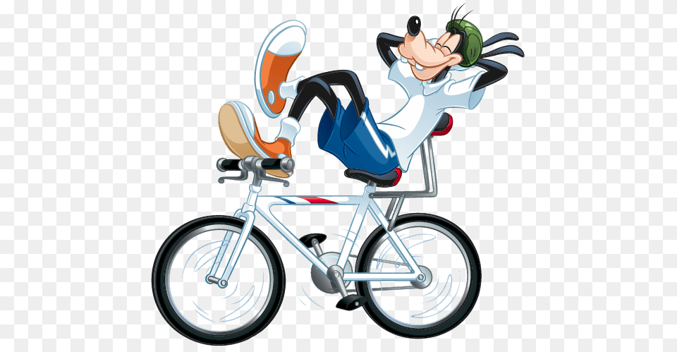 Images Of Goofy On Bicycle Back To Mickeys Pals Clipart, Machine, Transportation, Vehicle, Wheel Png Image
