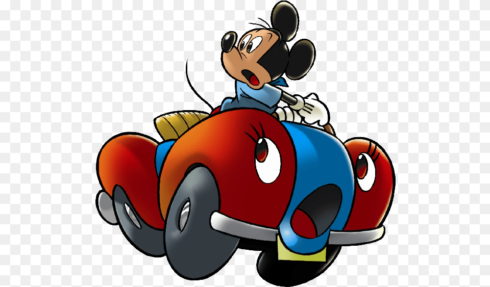 Images Of Mickey Mouse Driving Cars Baby Cartoon Immagini Di Topolino In Macchina, Kart, Transportation, Vehicle, Face Free Transparent Png