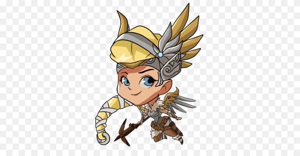 Images Of Overwatch Mercy Cute, Book, Comics, Publication, Baby Free Transparent Png