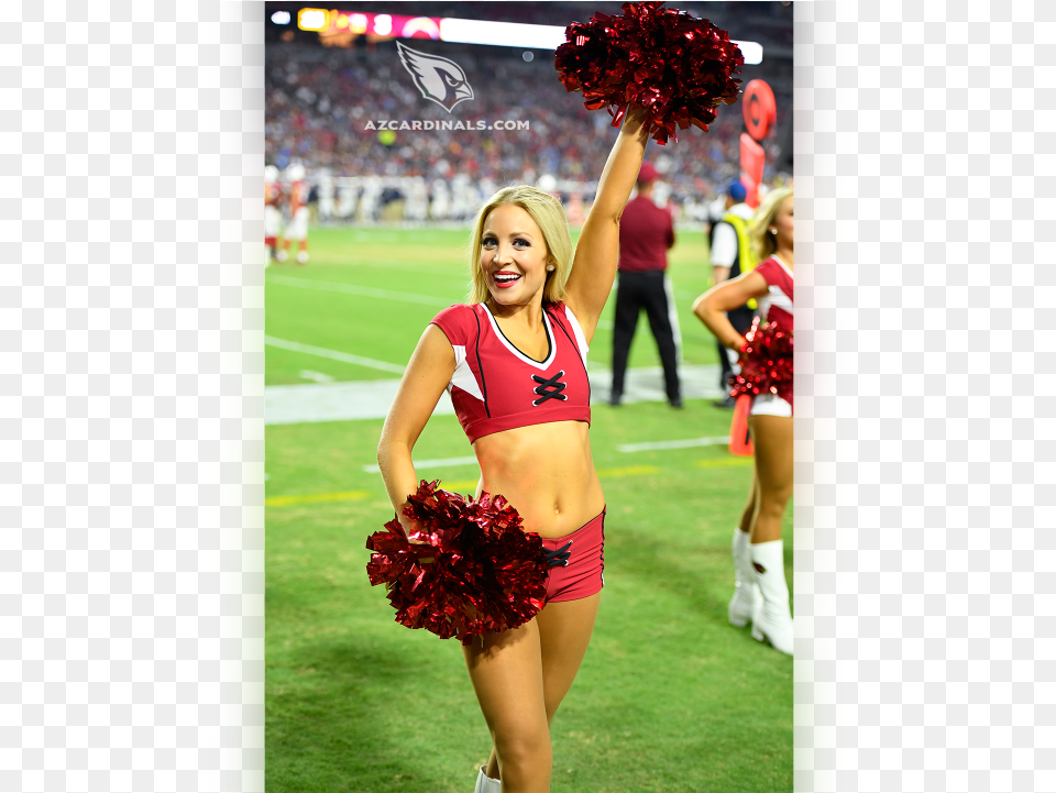 Images Of The Cardinals Cheerleaders During The Second Pom Pom, Adult, Female, Girl, Person Free Png Download