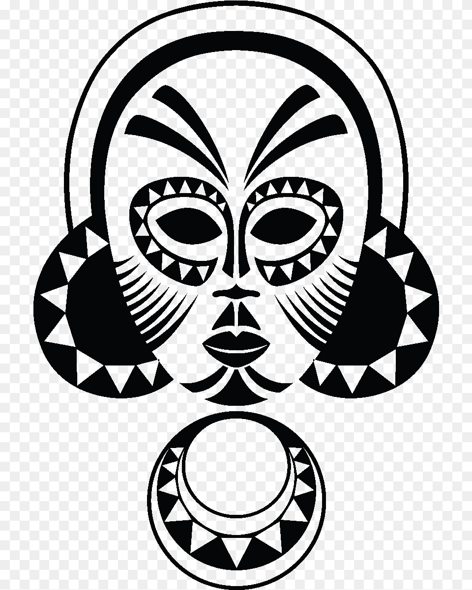 Images Of Tribal Mask Coloring Pages African Mask, Emblem, Symbol Free Png Download