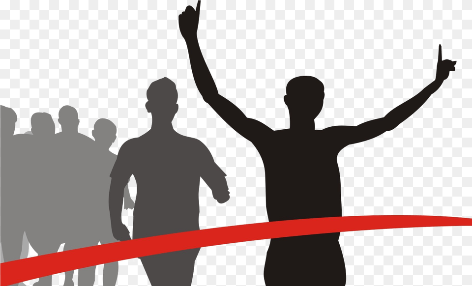 Images Runner Finish Line Clip Art, Adult, Person, Man, Male Free Png Download
