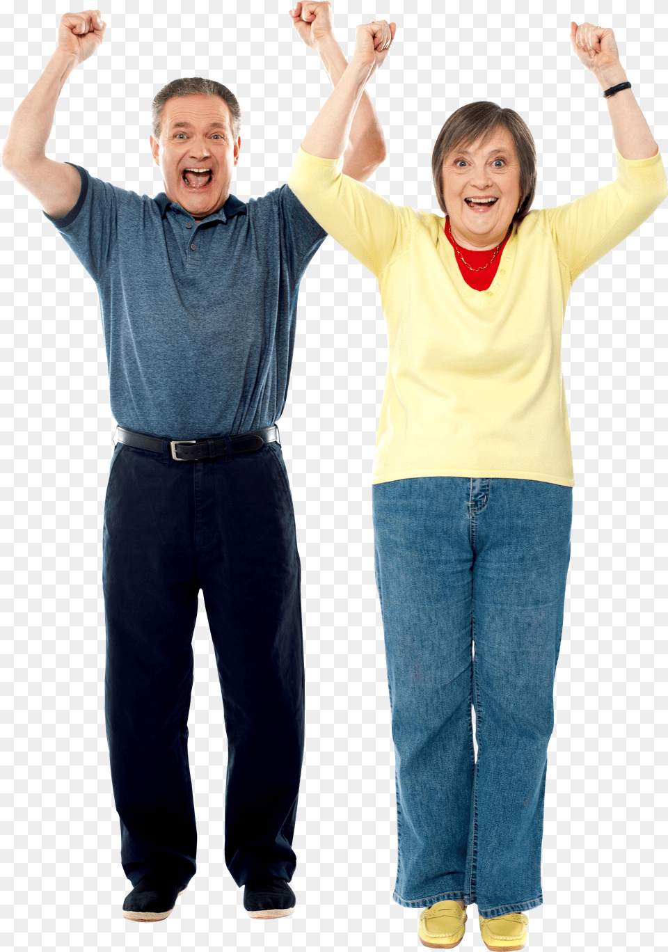 Images Transparent Background Excited Couple Png Image
