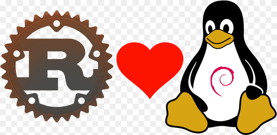Imagesrust Love Tux Rust Language Logo Full Size Rust Programming Language Logo, Animal, Bear, Mammal, Wildlife Free Png Download
