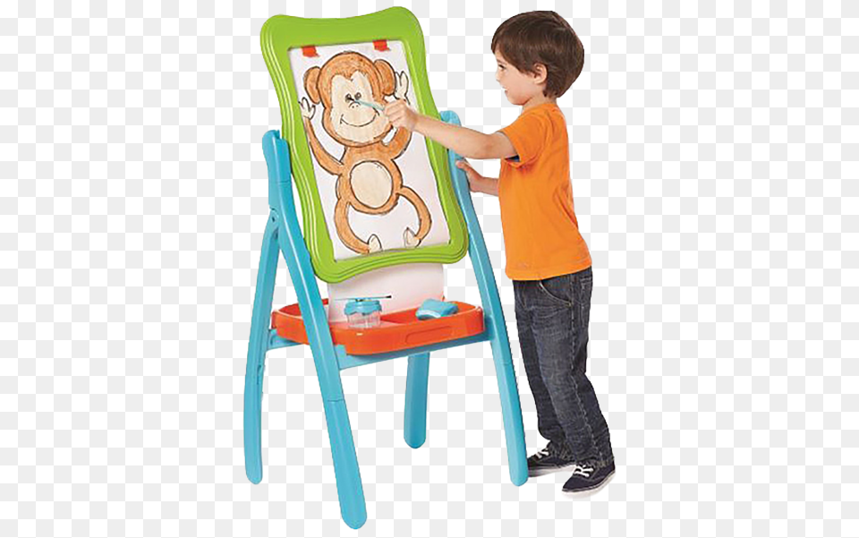 Imaginarium Drawing Easel Universe Of Imagination Flip And Fold Easel, Boy, Child, Male, Person Png