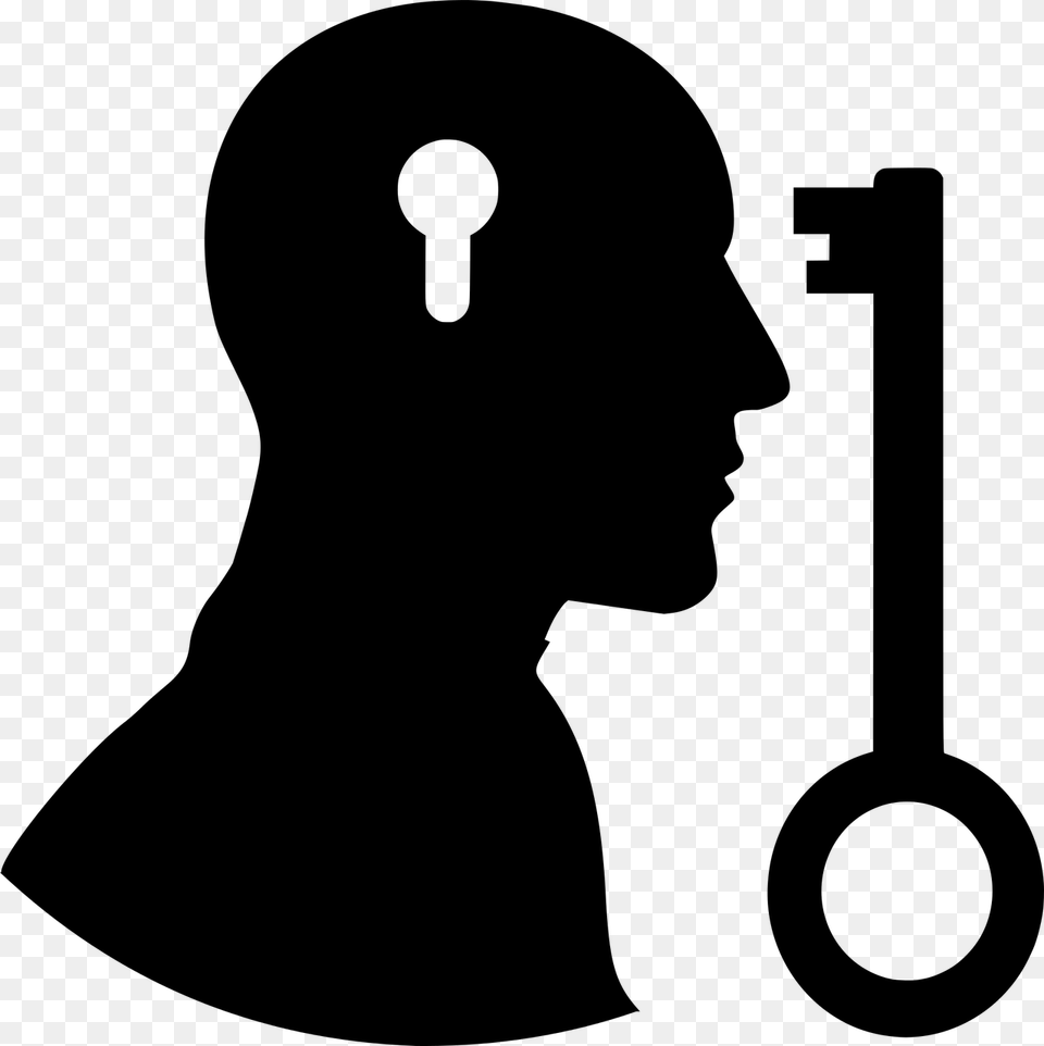 Imagination Brain Key Head Solutions Idea Escape Room Soria, Gray Free Transparent Png