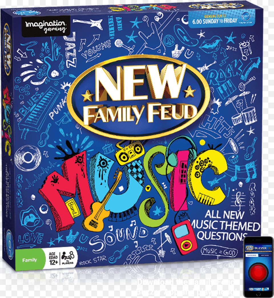 Imagination Games Family Feud Music Edition Portable Media Player, Electronics, Mobile Phone, Phone, Guitar Png Image