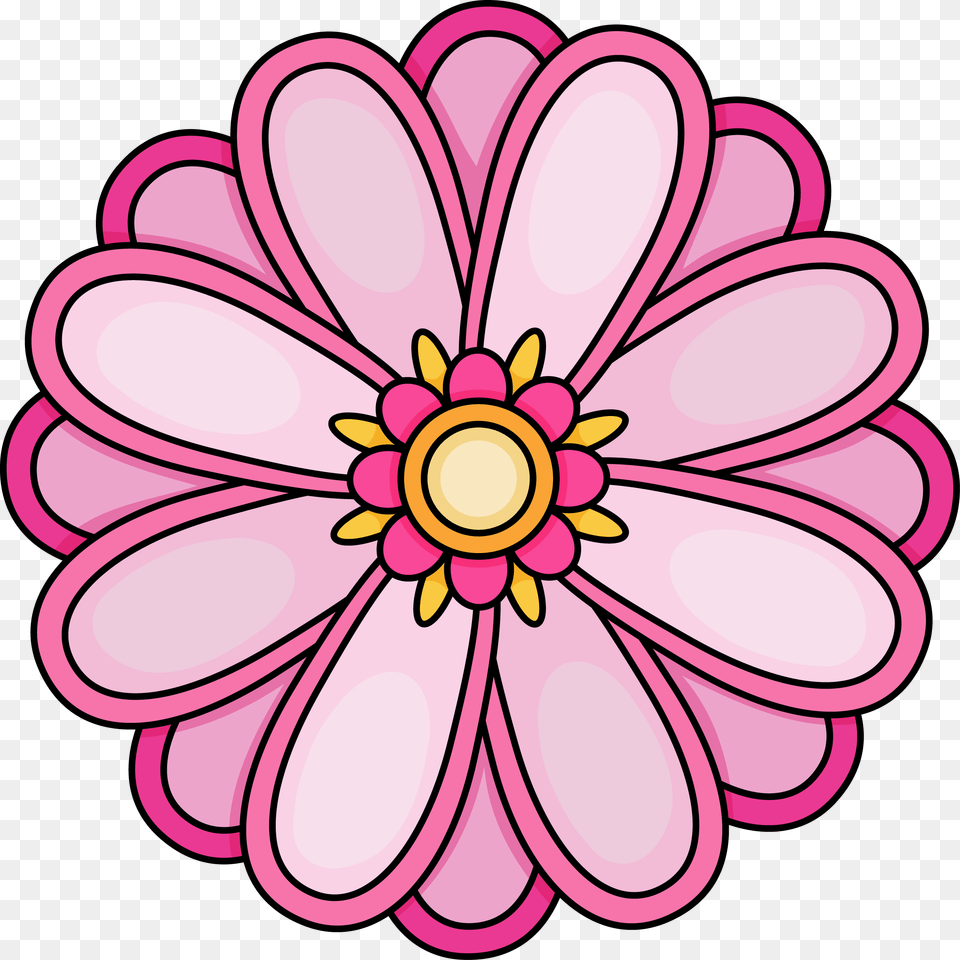 Imagination Pictures Of Flowers To Color Printables Flowers Printable, Dahlia, Daisy, Flower, Petal Free Png Download