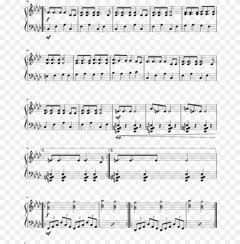 Imagine Ariana Grande Piano Sheet Music, Gray Free Png Download