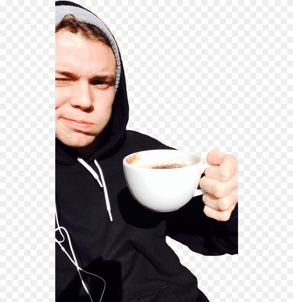 Imagine Ashton Irwin Snapchat, Person, Body Part, Hand, Cup Free Png Download