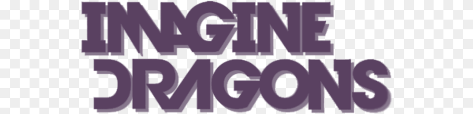 Imagine Dragons Logo Imagine Dragons, Purple, Text, Bulldozer, Machine Free Png