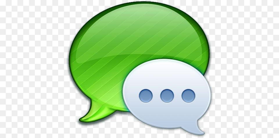 Imessage Icon Cool Messages Logo Iphone, Green, Disk, Plate, Nature Free Png Download