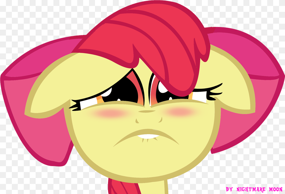 Img 2 Apple Bloom Cute Face, Book, Comics, Publication, Food Png Image