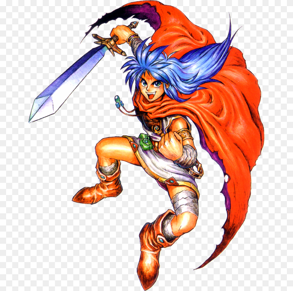 Img And Cloud Strife Ryu Capcom Breath Of Fire, Book, Comics, Publication, Person Png Image